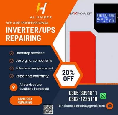 UPS Repair | Solar Inverter Repair | ac card repairing| pcb repair