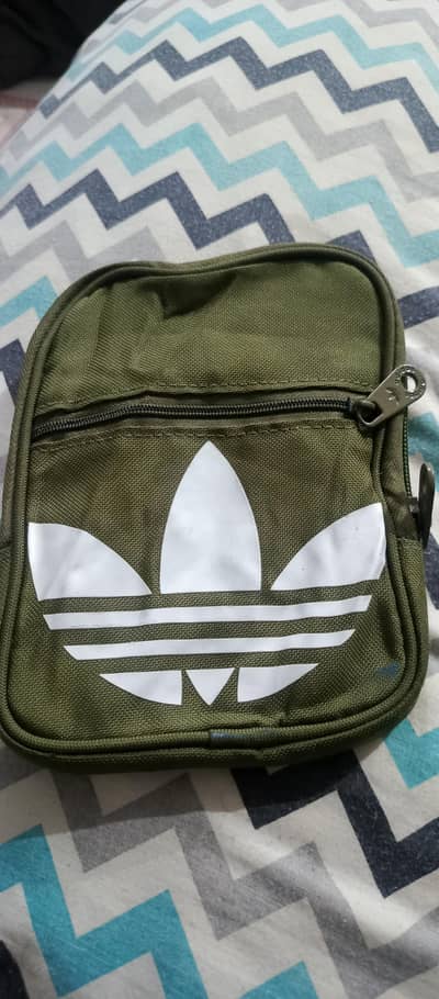 Adidas Originals Trefoil Festival Crossbody Bag  Olive Green