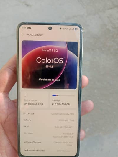 OPPO Reno11 F 8+8 BG 256 BG 10 BY 11