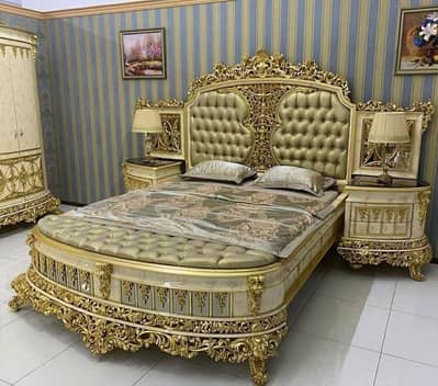 Chinioti Royal Sheesham wood Kora Bedset