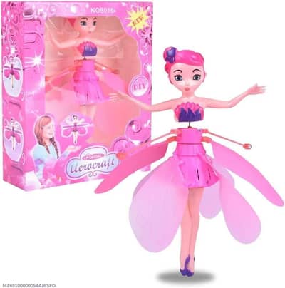 Flying Fairy Doll with Induction Sensor and LED Lights for Kids