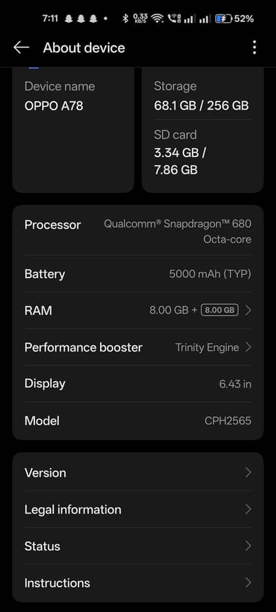 OPPO A78