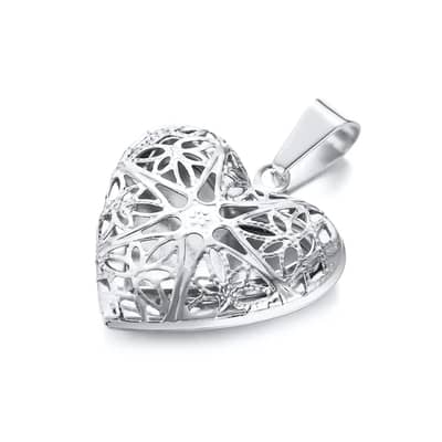 Gold Heart-Shaped Photo Necklace for Women