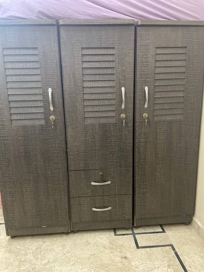 Three Cupboards for sale, 2 doors and 3 doors