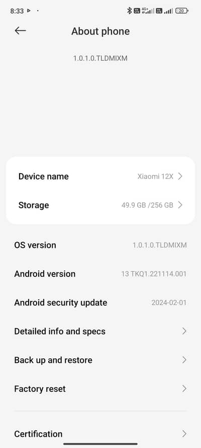Xiaomi 12X