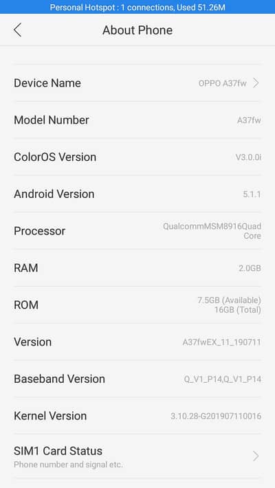 OPPO A37