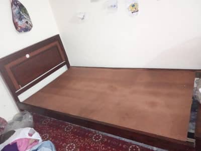 Two single beds without mattress for sale
