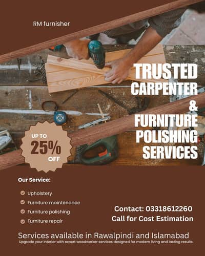 Expert furniture repairing, polishing and maintenance,floor polishing.