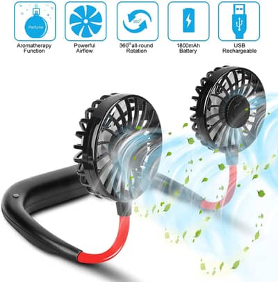Portable Neck Fan | 3 Speed & Rechargeable