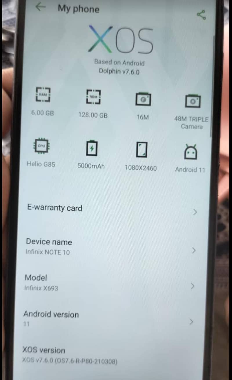Infinix Note 10 0