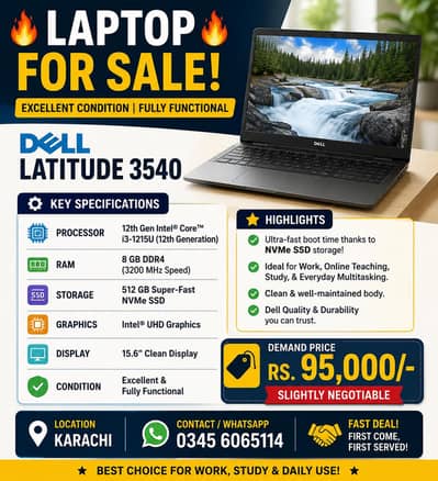 Laptop For sale