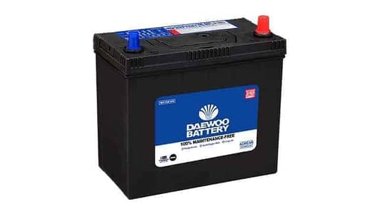 Daewoo battery DL 65 maintenance free battery