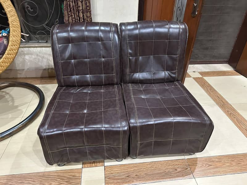 2 sofas single seat 2
