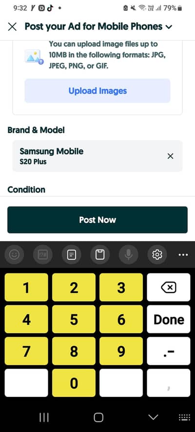 Samsung Mobile S20 Plus
