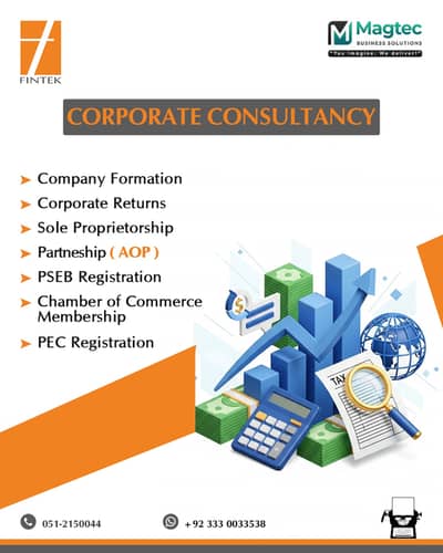 Income Tax Return,Tax Consultant, FBR, NTN ,Sales tax ,Accounting, ERP