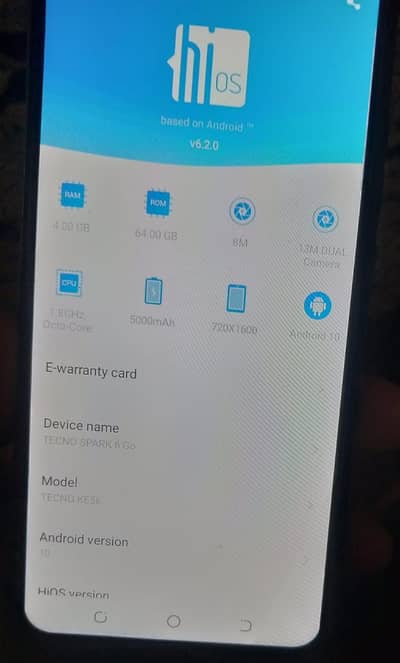Techno spark 6 Go
