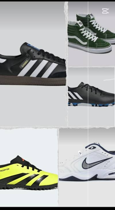 Original Adidas Nike and Vans shoes