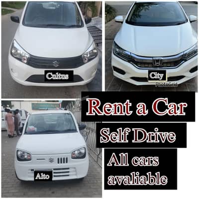 Self drive Car rental/ Rent a Car without  driver/ Alto/ Cultus/ Yaris