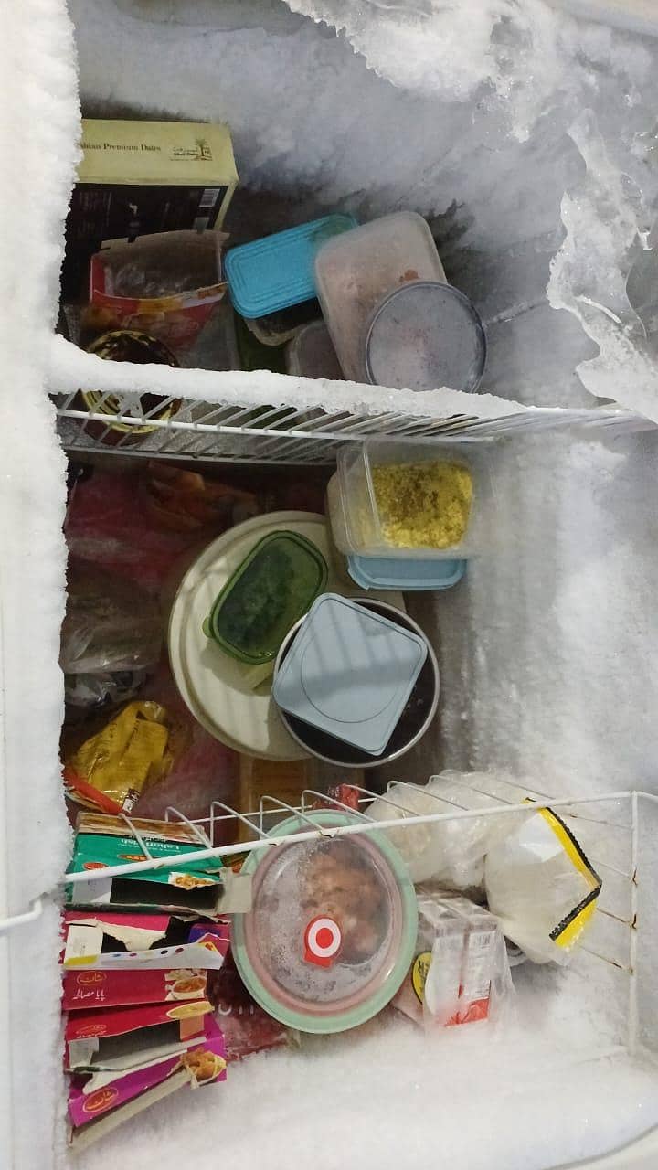 Deep freezer with 3 sections inside 5