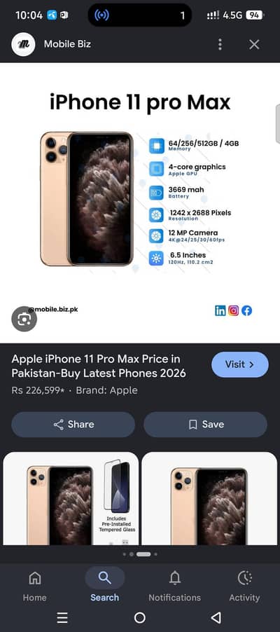 Apple iPhone 11 Pro Max
