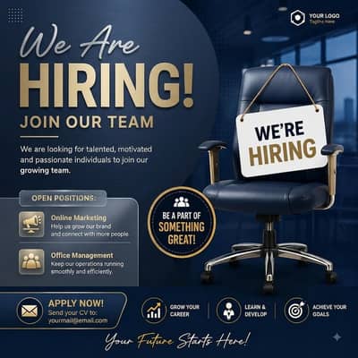 WE ARE HIRING A MALE AND FEMALE STAFF FOR ONLINE WORK AND OFFICE Work