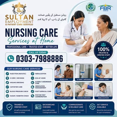Care Taker /Nurse /Patient Attendant/Nanny/Helper/Maids/Cook