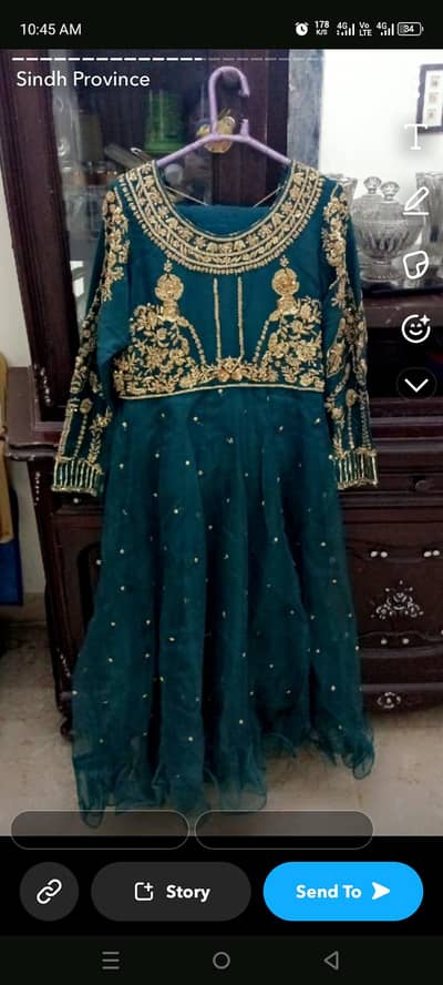 green heavy frock