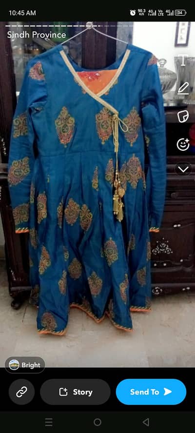 blue airline frock