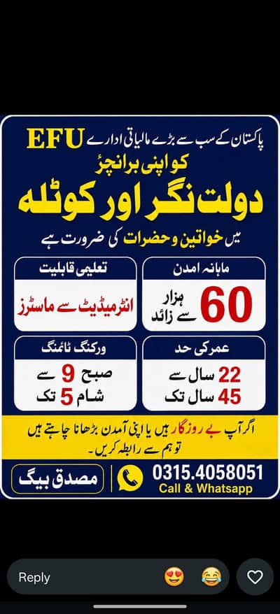 Pakistan biggest Financial institute offer jobs
