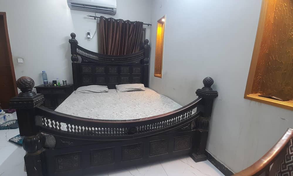 bed with side table 1