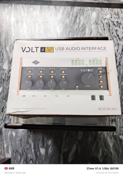 Universal Audio Volt 476P USB-C Audio Interface - Compression & Tube.