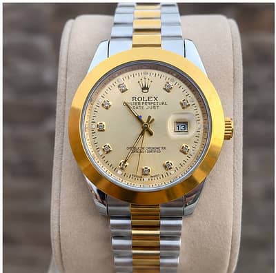 Luxury Two-Tone Gold & Silver Watch – Premium Classic Design