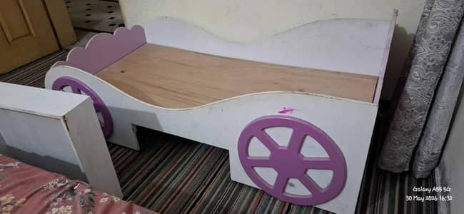 Kids Bed for Princess Good Condition with Foam