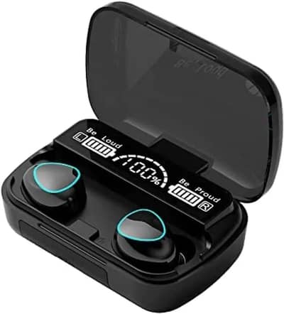Original M10 TWS Wireless Earbuds - LED Display + Power Bank