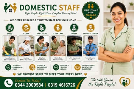 nanny babysitter / maid / driver/ chef / homecleaner / foreigner staff