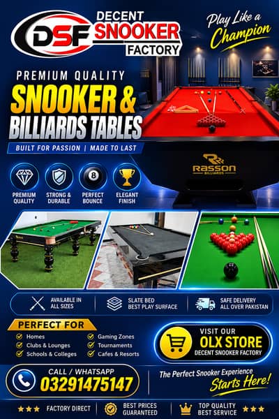 Rasson snooker table Riley snooker table XingPai snooker table Star ta