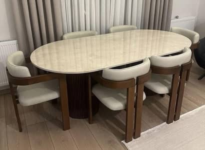 PREMIUM WOODEN DINING CHAIRS TABLE SET AVAILABLE FOR SALE