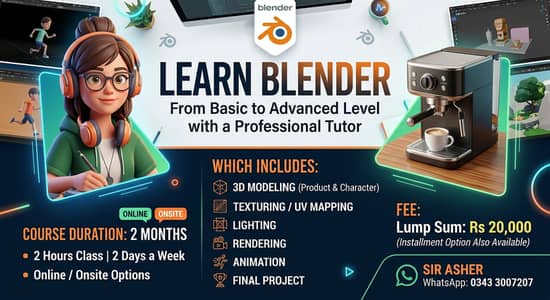 Learn Blender with a Professional Tutor