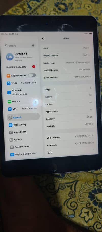 Apple ipad mini 5