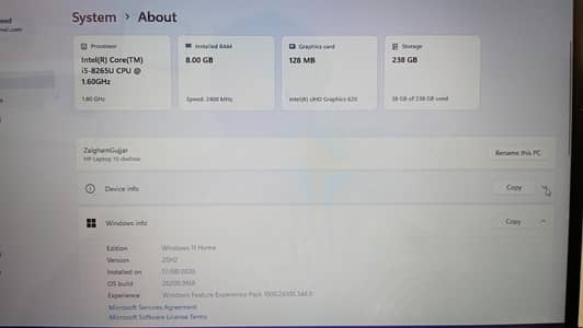 HP Laptop 15-inch | Core i5 9th Gen | Silver Color