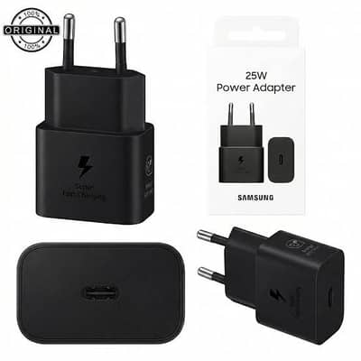100% original samsung super fast charger 25 watt travel adopter