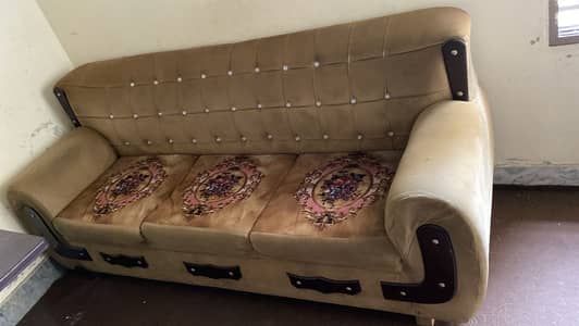 One Bed , 3 seater Sofa , one dressing table