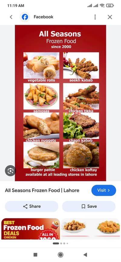 frozen items