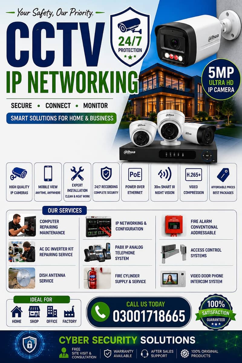 CCTV Camera Installation & IP Networking services 0
