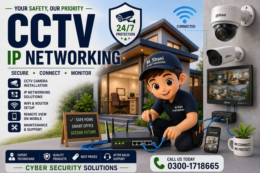 CCTV Camera Installation & IP Networking services 1