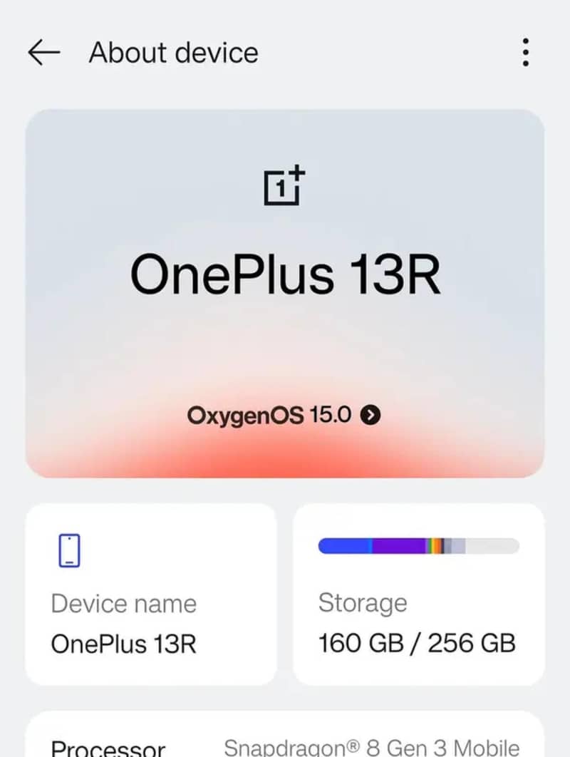 One Plus 13R 0