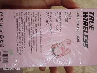 it is new Air 39 wire less air buds