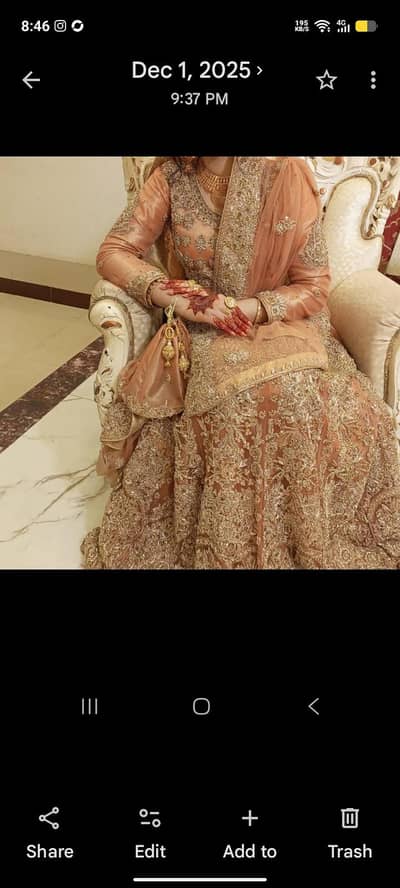 bridal waleema maxi