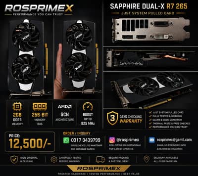 amd r7 265 2gb ddr5 256bits