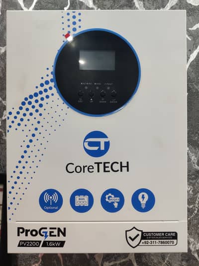 CoreTECH ProGEN PV2200 Solar Inverter (1.6kW / 12V DC)